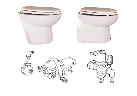 Jabsco Deluxe flush toilets